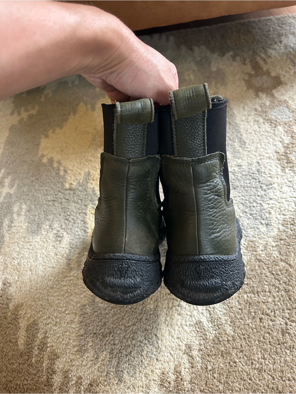 Camper Olive Chelsea Lug-Sole Ankle Boots - Picture 6 of 13